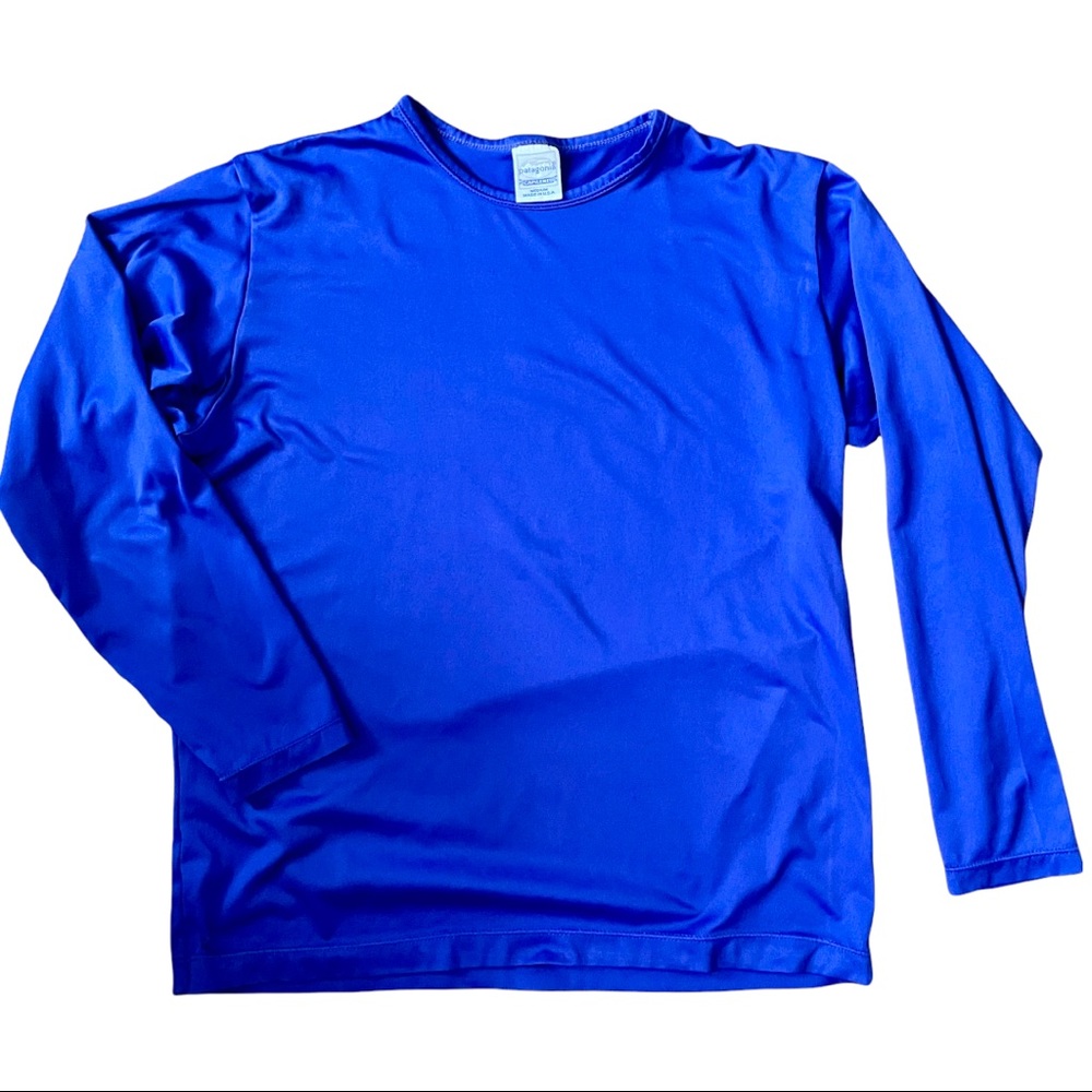 Vintage Patagonia capilene blue shirt M made in USA no flaws